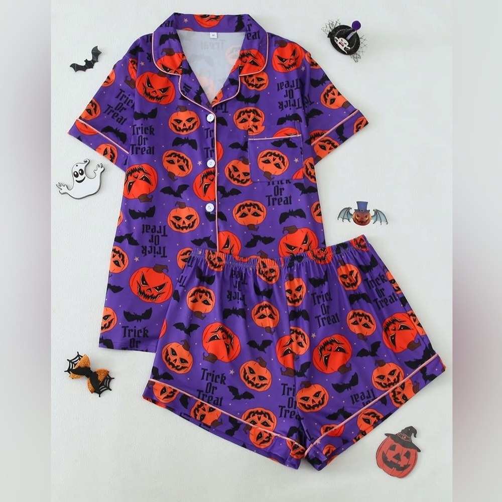 NEW in bag 2 piece Halloween pajamas set